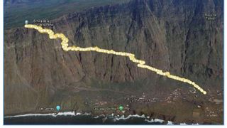El Hierro suspende los trabajos en la ladera del Camino de La Peña por el mal tiempo