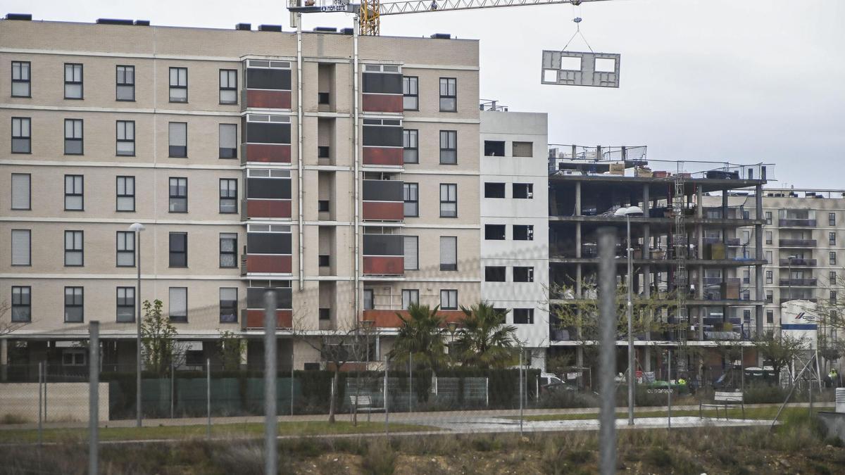 Viviendas en construcción en Arcosur.