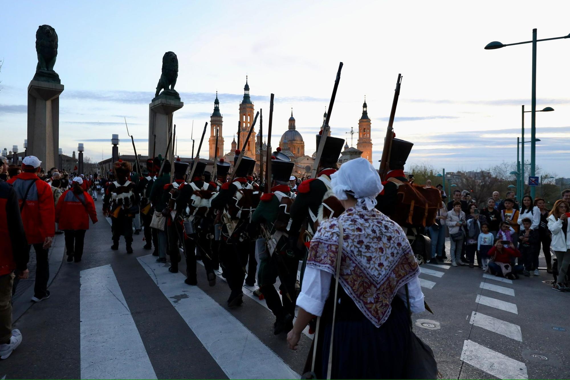 Zaragoza se engalana para recrear los Sitios de 1808