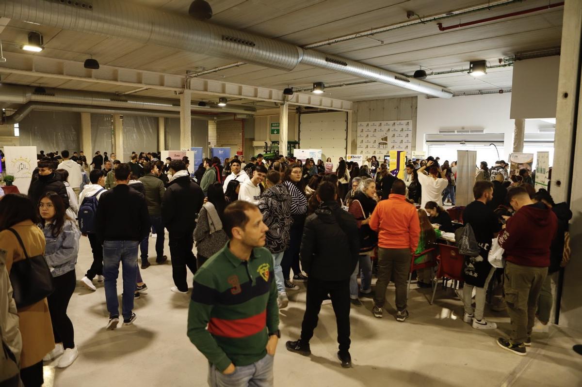 Imagen de archivo de la pasada edición de la Feria de Empleo y FP del Guadalentín en Lorca.