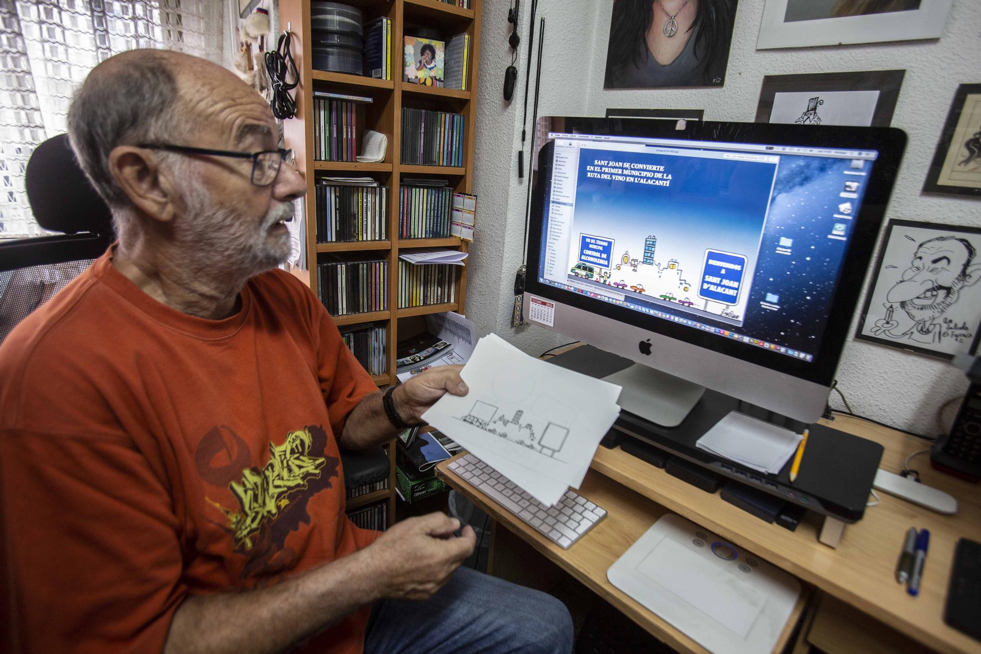 50 años de Enrique como dibujante del Diario Información
