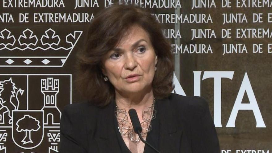 Carmen Calvo, vicepresidenta del Gobierno.