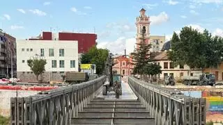 Adiós al puente militar que permitió unir a las "dos Picanyas" tras la dana