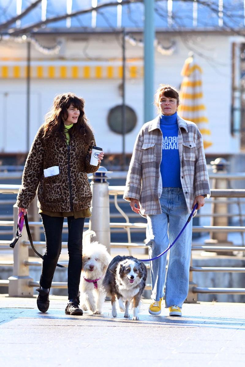Helena Christensen y Shepherd, Kuma con su perro