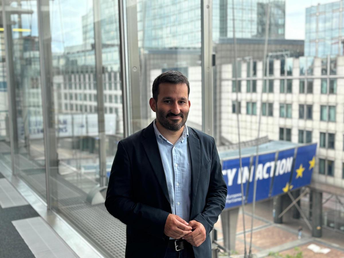 El eurodiputado castellonense, Vicent Marzà, en Bruselas.