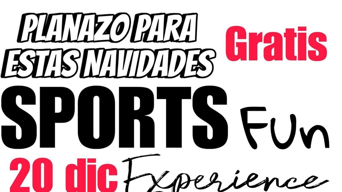 Cartel de Sports Fun Experience.