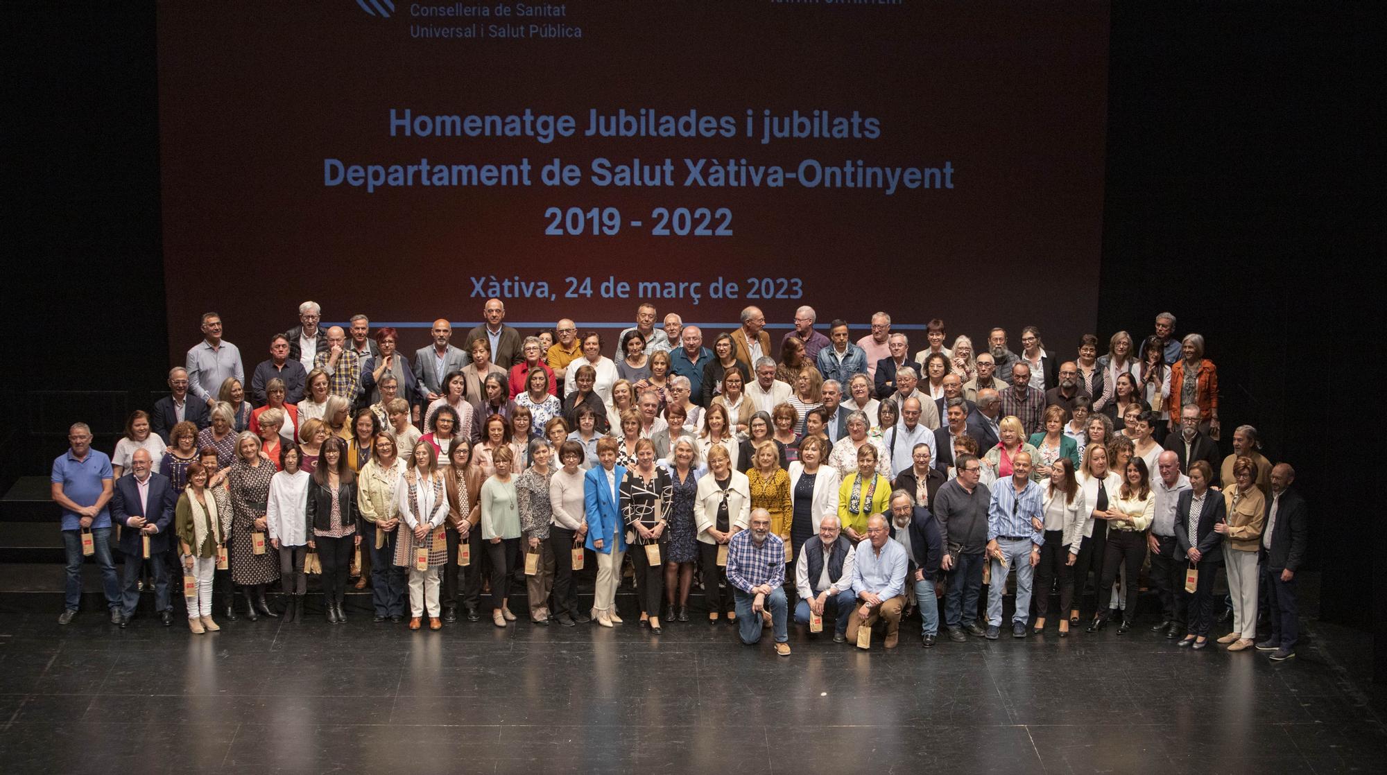 Homenaje a los jubilados del Departamento de Salud Xàtiva-Ontinyent 2019 - 2022