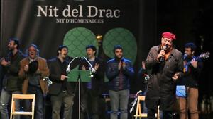 El cantante Sisa cerró La Nit del Drac.