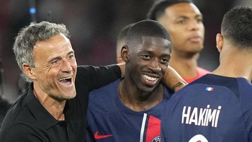 Luis Enrique: "Podéis preguntarle a Dembélé qué ha comido estas navidades"