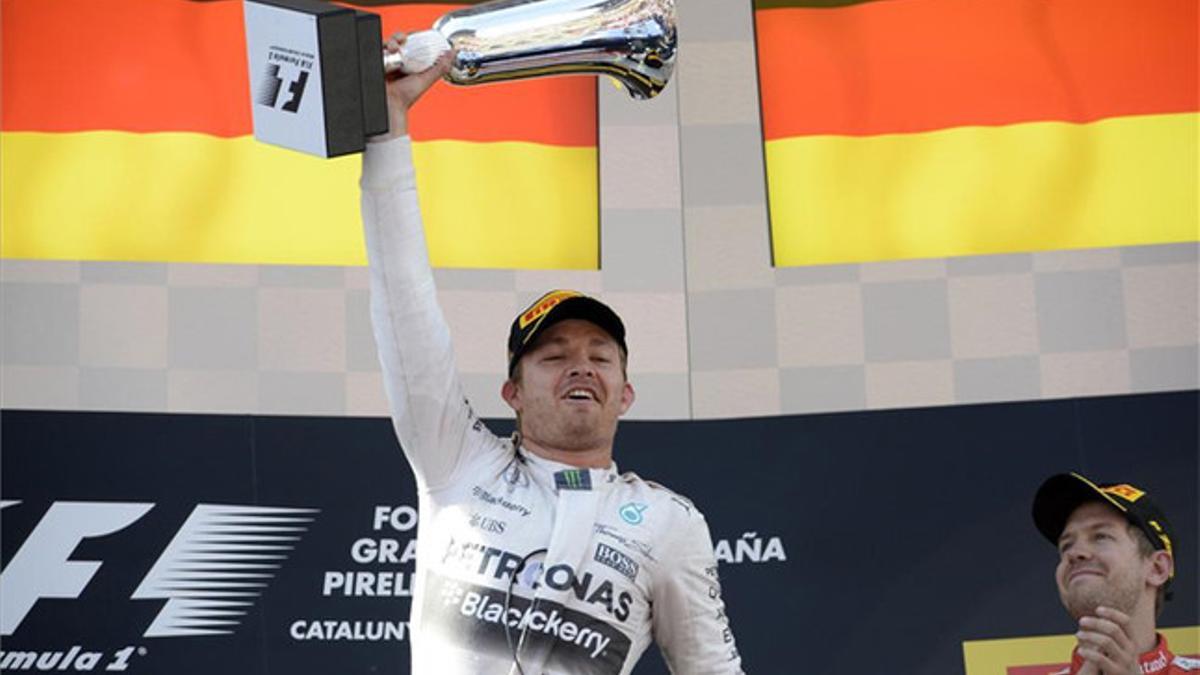 Nico Rosberg, en el podio