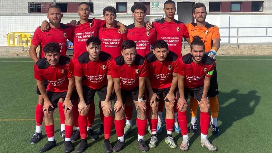 Un once titular del CF Miramar en esta temporada