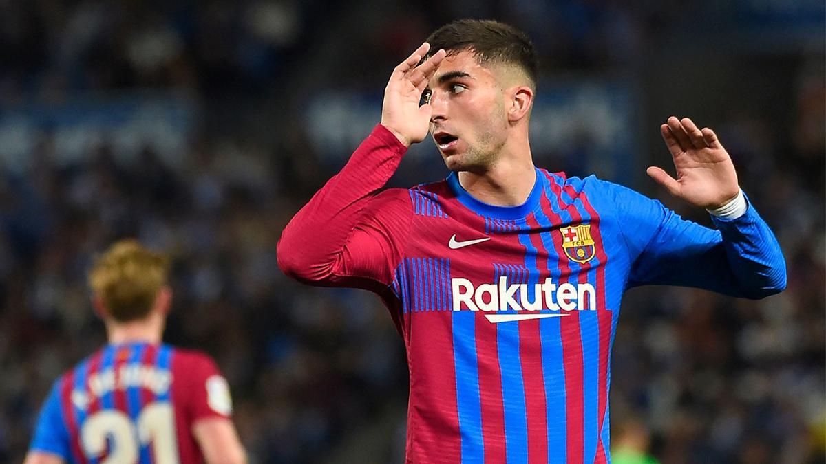 Ferran Torres se lamenta ante la Real Sociedad