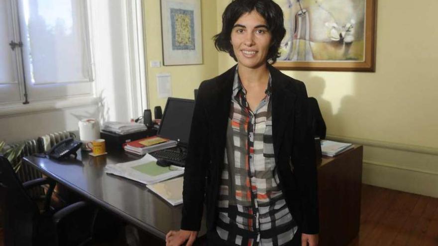 Claudia Delso, no seu despacho no Palacio de María Pita.