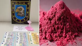 Intervienen un gran alijo de cocaína rosa en Gran Canaria