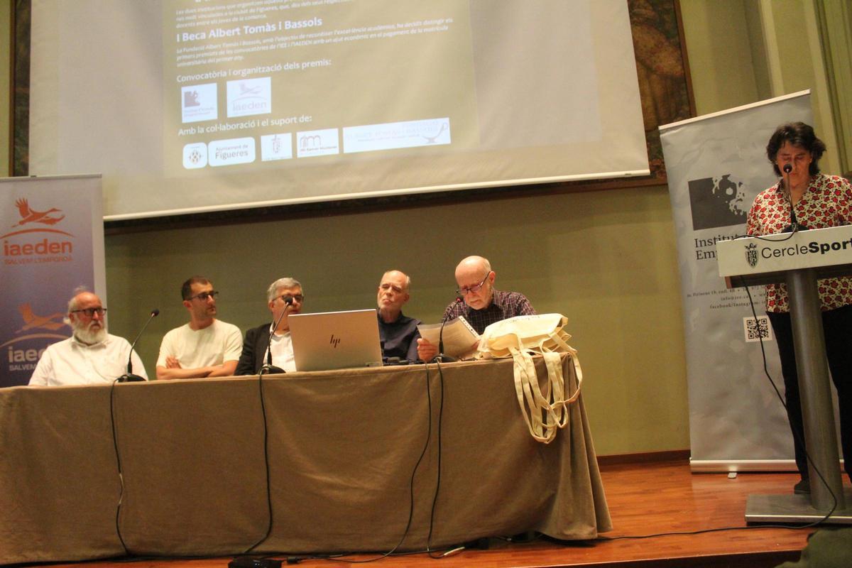 Representants de l'organització i del jurat durant l'acte