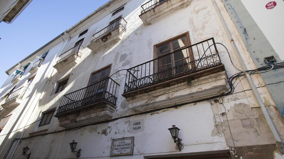 La casa del Margallonero de Xàtiva se cae a pedazos