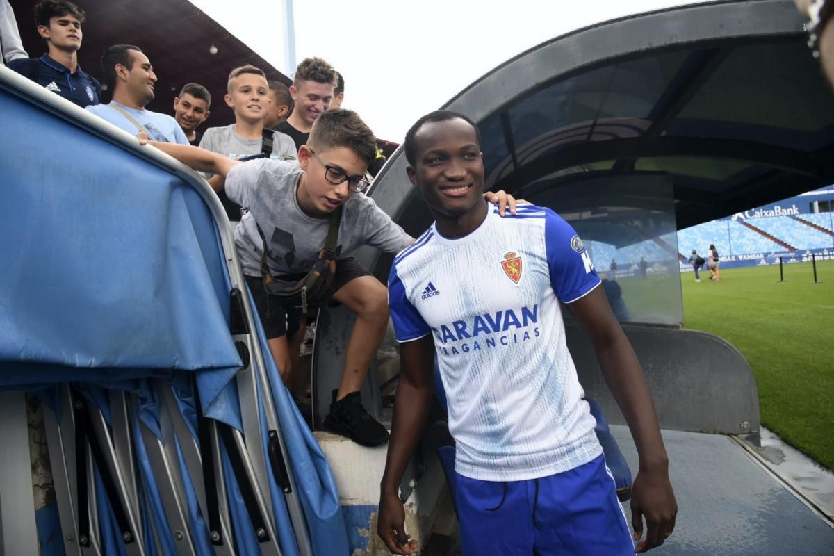 Presentación de Raphael Dwamena, nuevo fichaje del Real Zaragoza