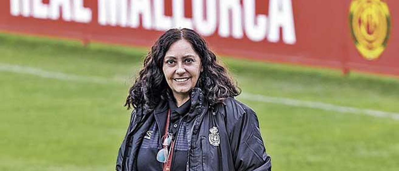 Anabel Soto, una de las pocas mujeres en la Ã³rbita del RCD Mallorca.