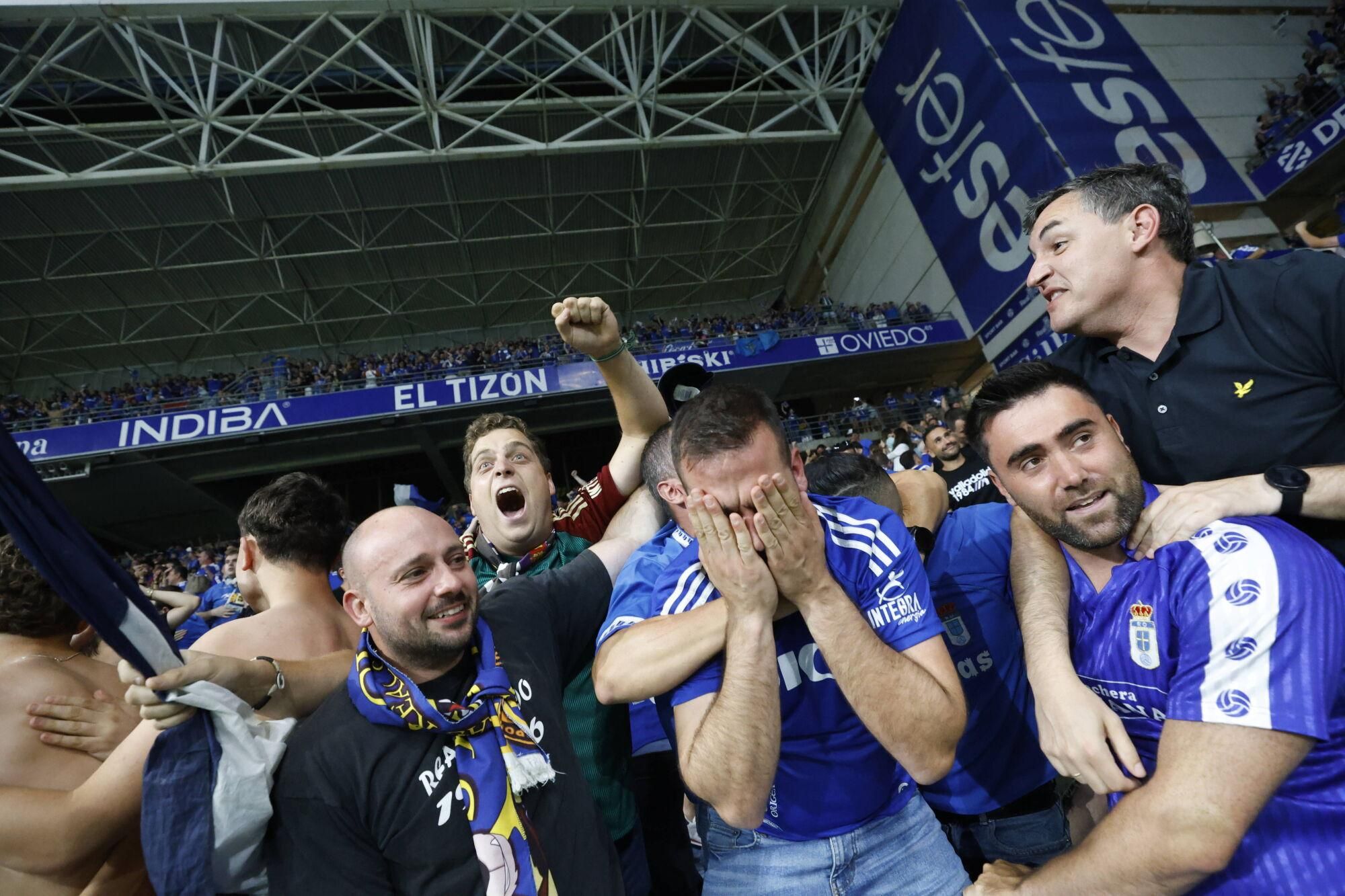 Así se vivió en el Carlos Tartiere la final del play-off entre el Real Oviedo y el Mirandés