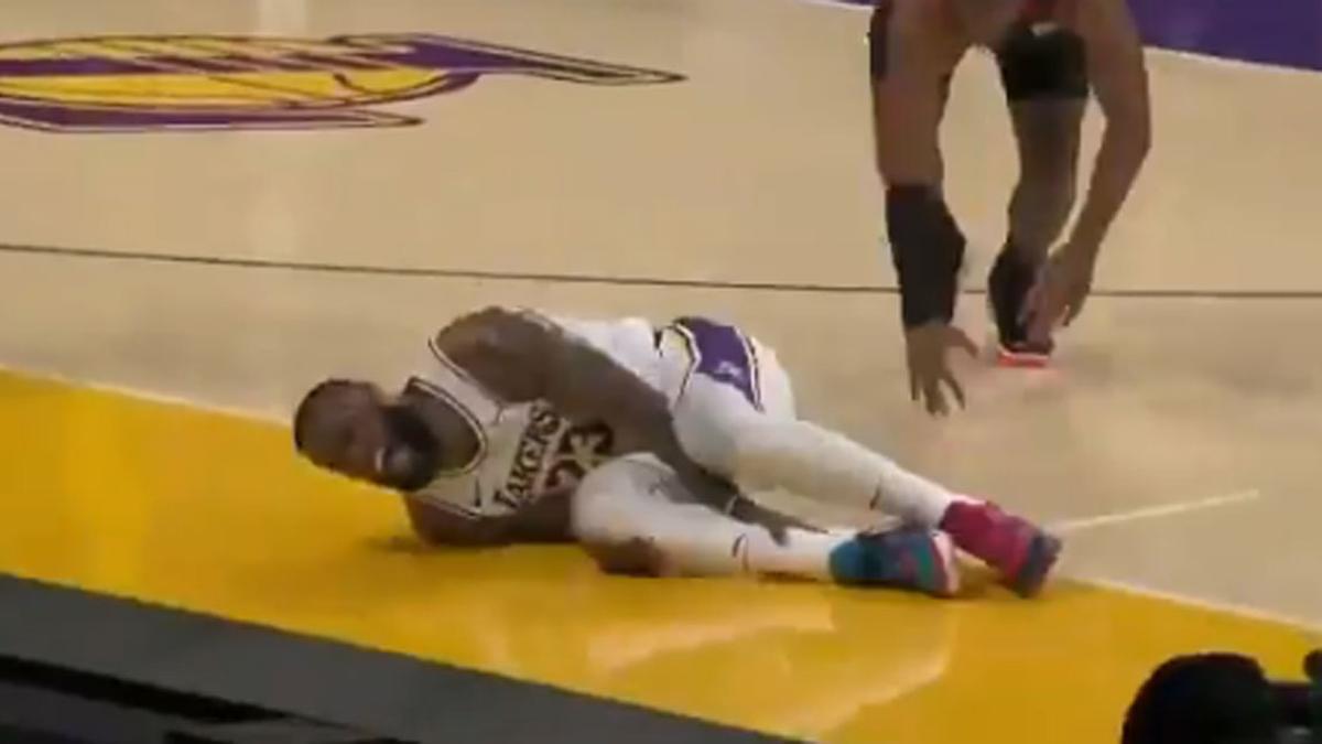 Así fue la lesión de Lebron James que tiene en vilo a los Lakers