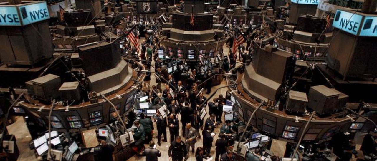 Interior del edificio de la Bolsa de Nueva York. | EFE