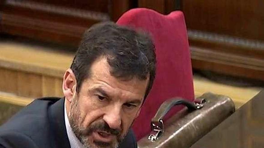 Ferrán López, durante su declaración en el Supremo. // Efe