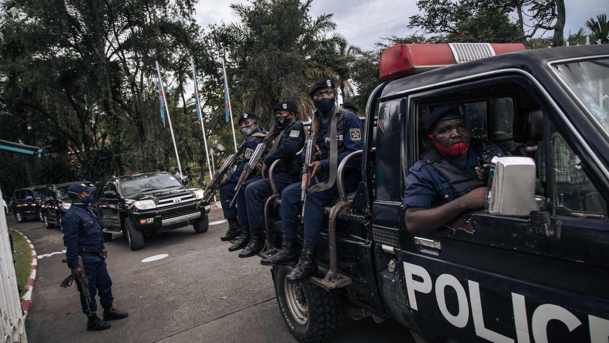 Agentes de policía de la República Democrática del Congo