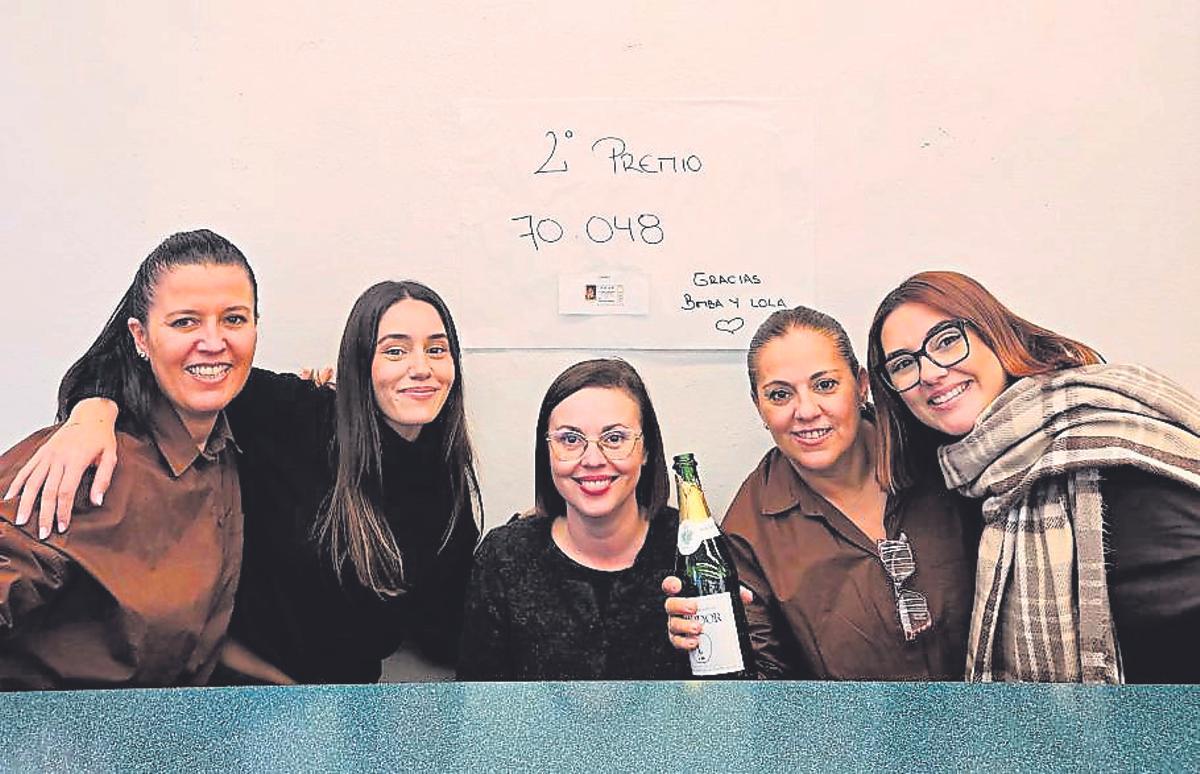 Las trabajadoras de Bimba y Lola agraciadas de la tienda de La Laguna.