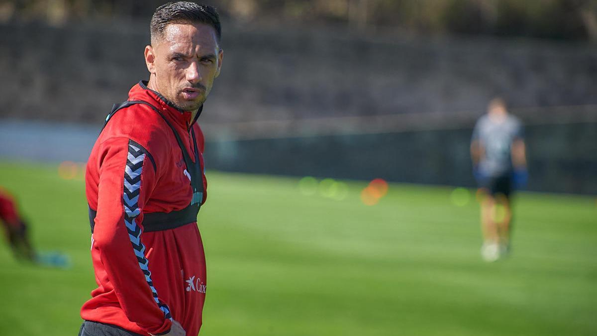 Suso, en el primer entrenamiento