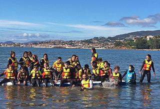 ‘Paddle surf’ como terapia en Baiona