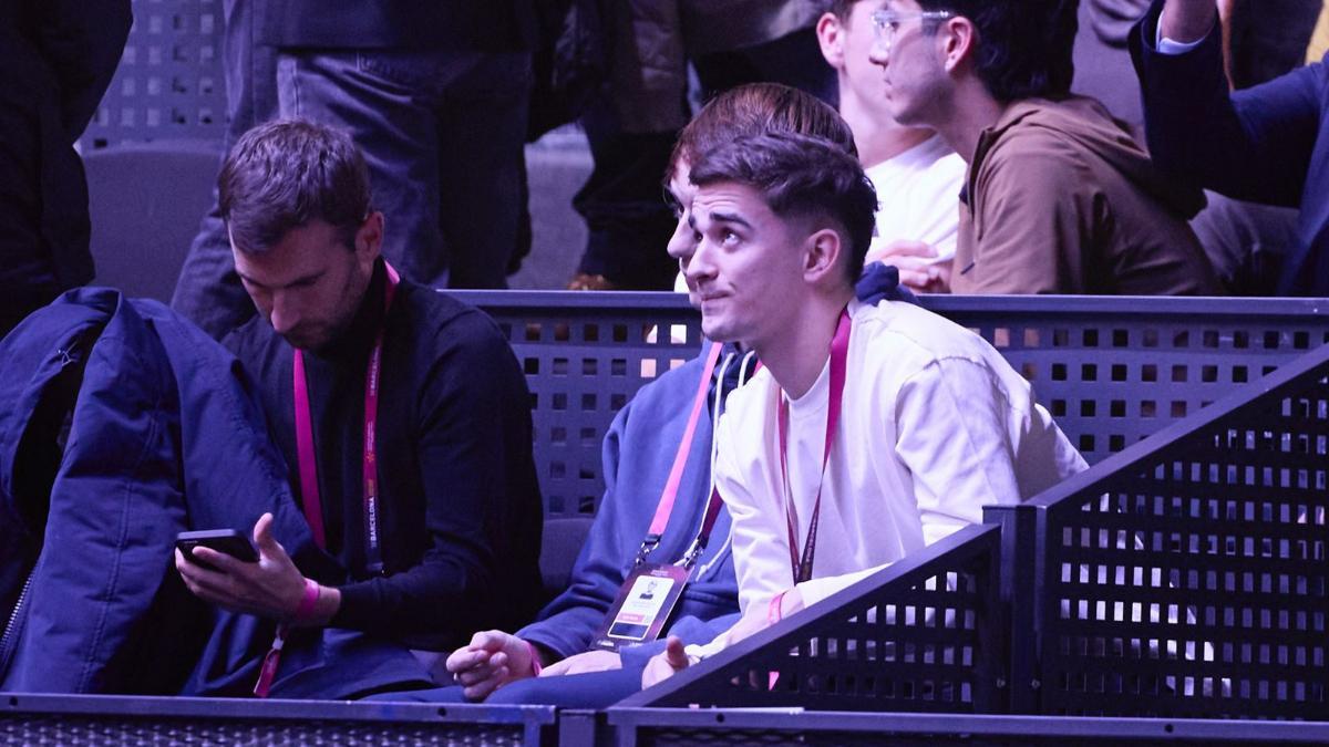 Gavi en las Premier Padel Tour Finals del Palau Sant Jordi