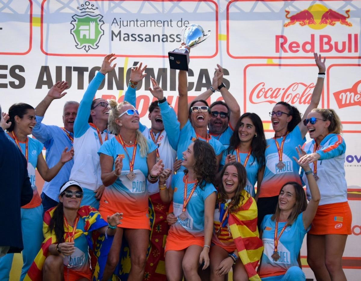 Selección femenina valenciana de pádel, bronce en el campeonato de España