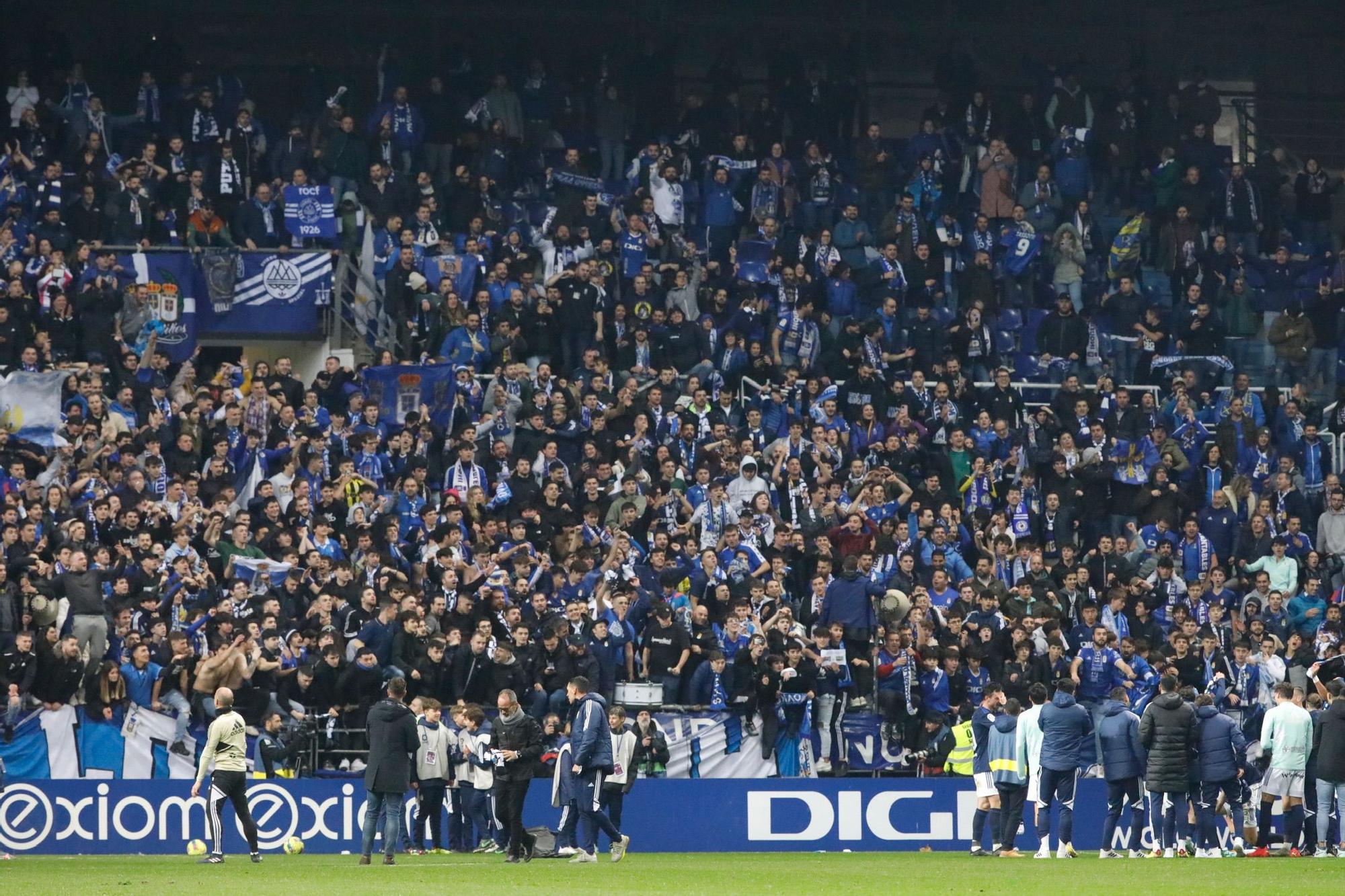 En imágenes: así se vivió el derbi en el Tartiere