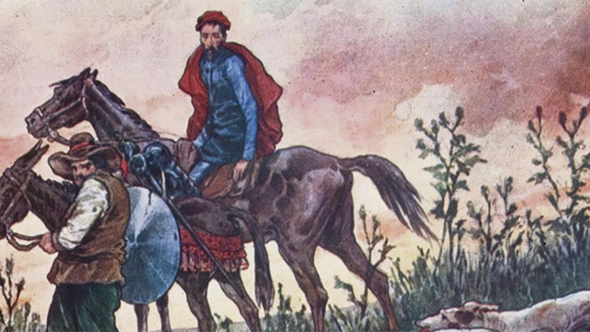 Don Quijote regresa a su aldea