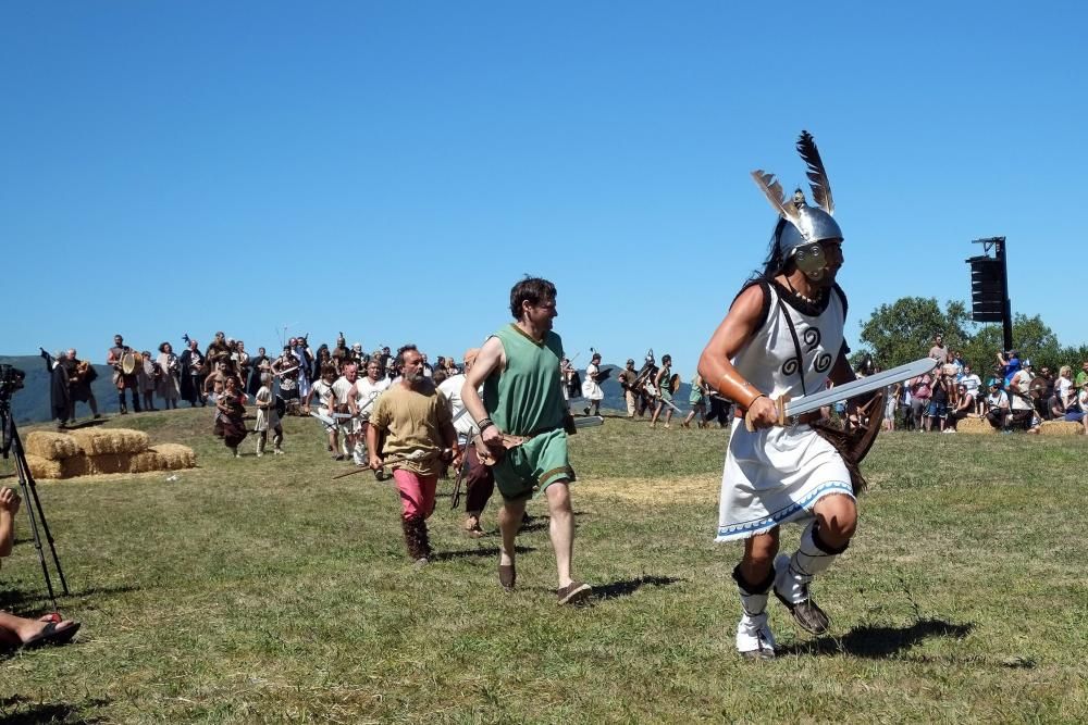 Batalla en la fiesta Astur romana en Carabanzo