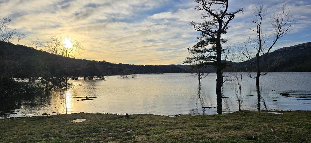 El pantà de Darnius-Boadella, aquest dilluns