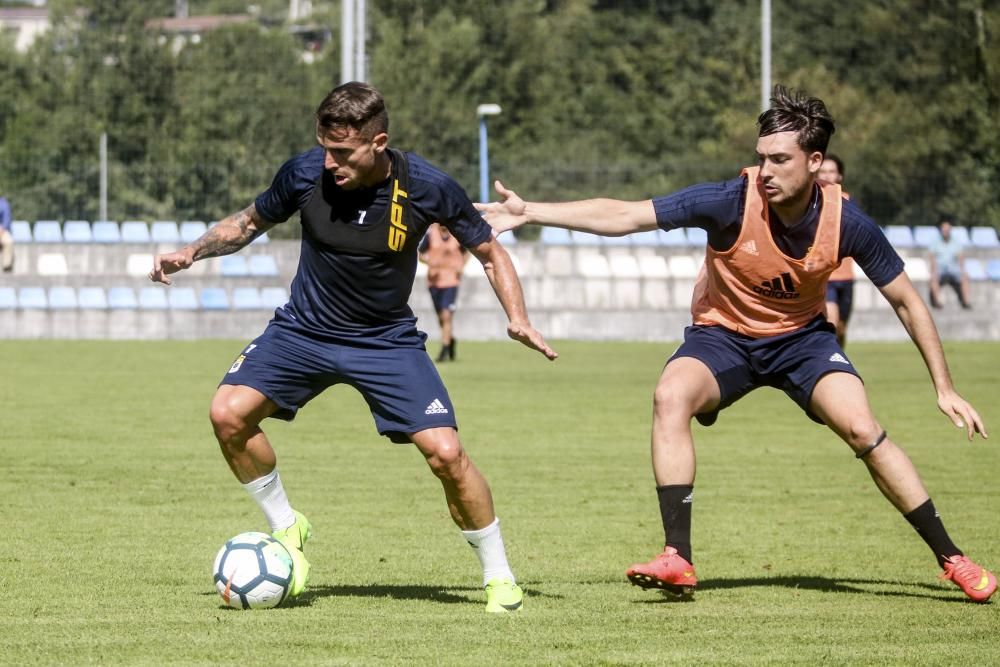 Primer entrenamiento del Real Oviedo