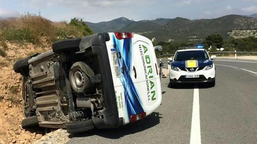 El vehículo accidentado.