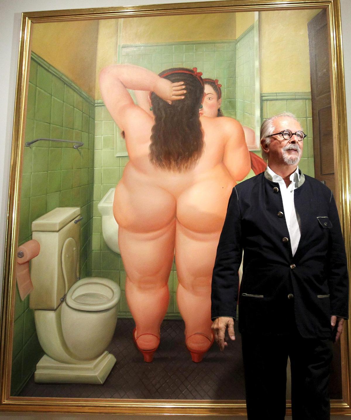El pintor y escultor colombiano Fernando Botero, durante la presentación en 2018, en Madrid, de su libro Las mujeres de Botero