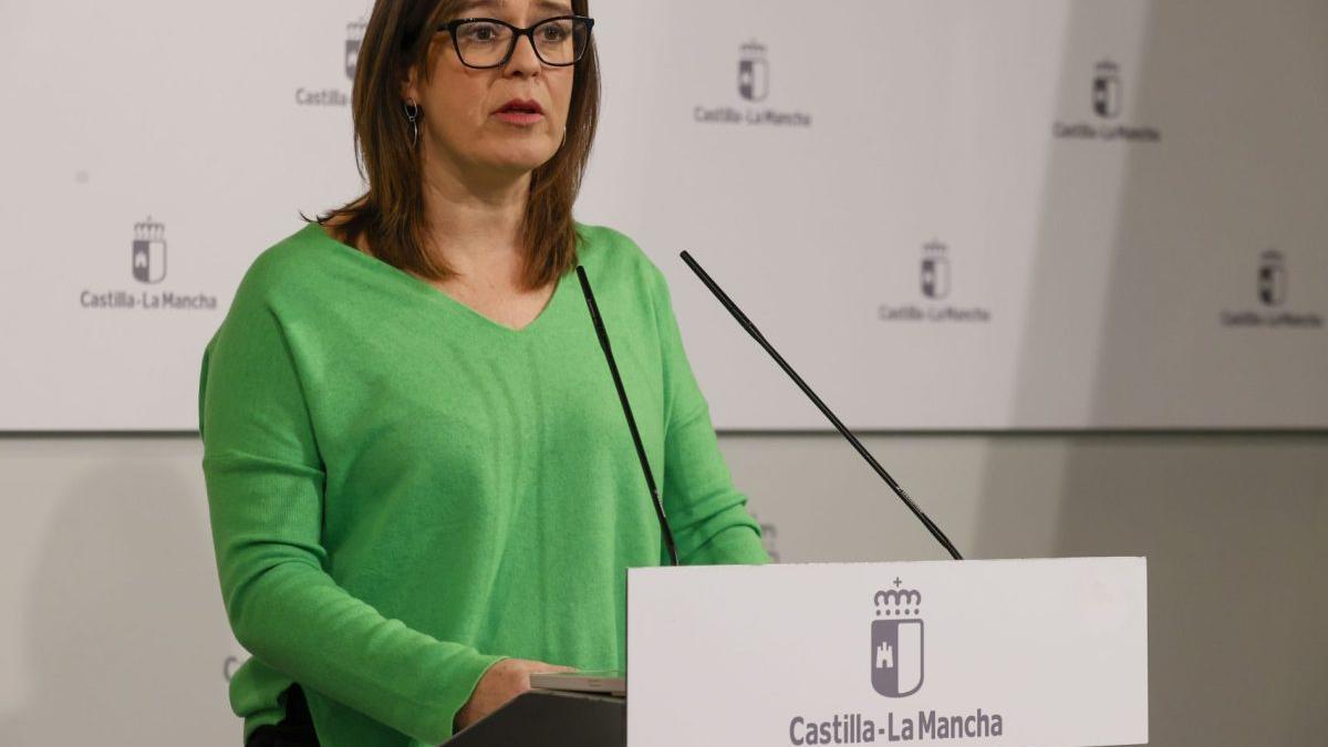 La portavoz del gobierno de Castilla-La Mancha Esther Padilla en una imagen de archivo.