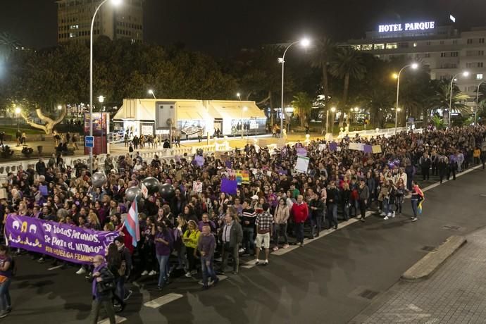 08.03.19. Las Palmas de Gran Canaria. Manifestación Día de la Mujer 8M. Foto Quique Curbelo