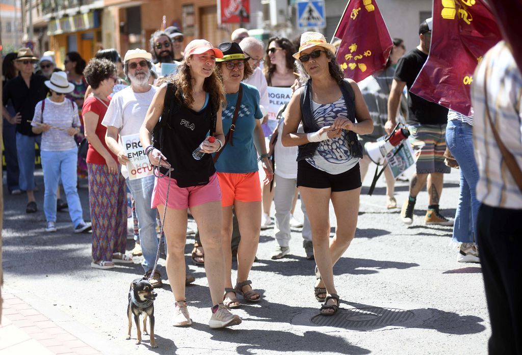 Las mareas se echan a la calle en el Día de la Región de Murcia