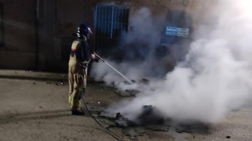 Detenido un vecino de Soria por quemar quince contenedores