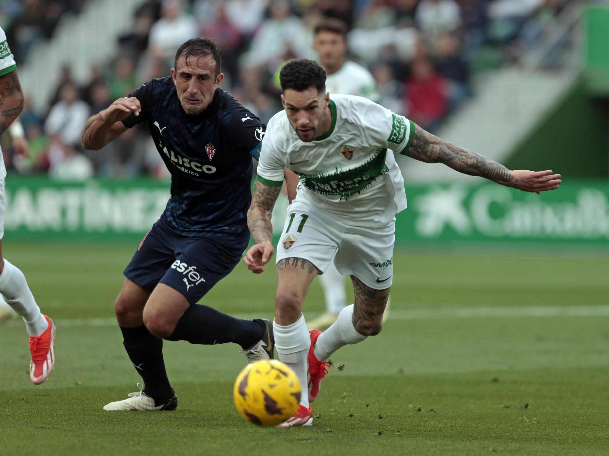 Así fue el partido Elche - Sporting