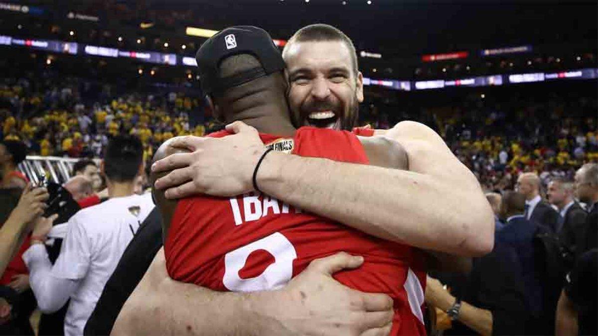 Marc Gasol sigue celebrando su campeonato de la NBA