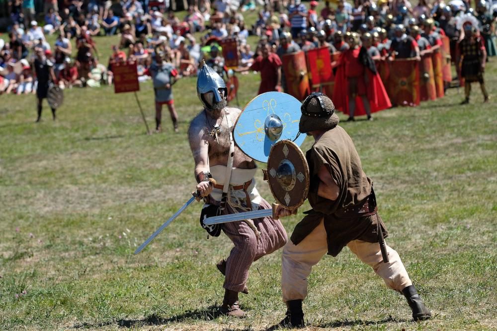 Batalla en la fiesta Astur romana en Carabanzo