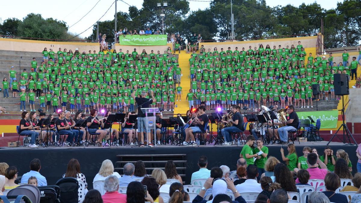 Imagen de la edición de Escola Canta en Orpesa en el 2022.