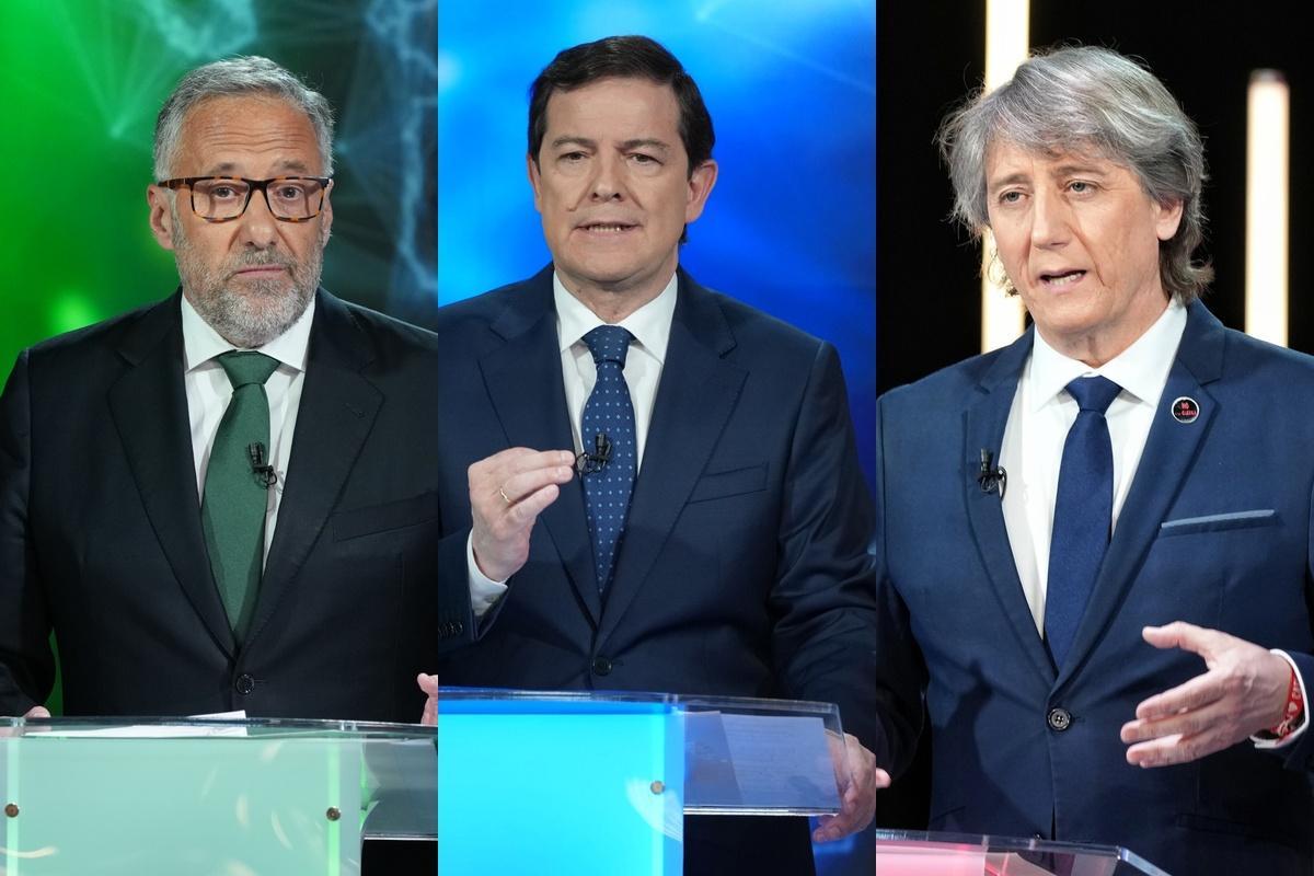 Carlos Pollán, Alfonso Fernández Mañueco y Carlos Martínez.