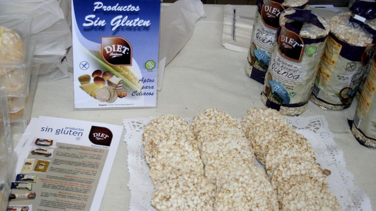 Varios productos sin gluten.