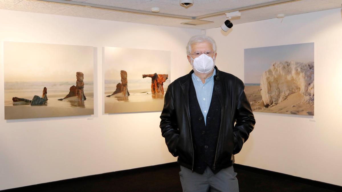 Manuel Sendón na mostra "Crebas"